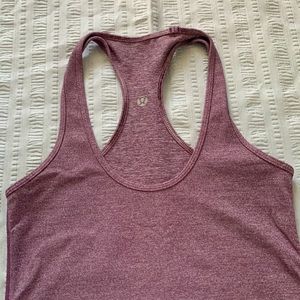 Lululemon racer back women’s tank top, purple size extra small(4-6).